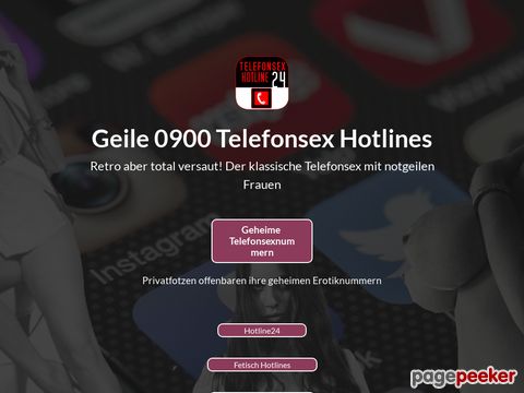 mehr Information : Telefonsex Hotline24 - Die besten deutschen Telefonsexnummern
